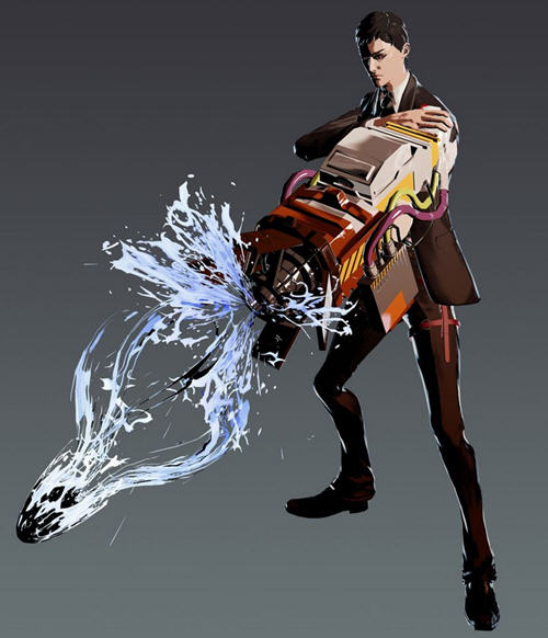 18禁暴力游戏《杀手已死》主角机械义肢武器