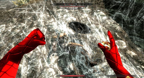 上古卷轴5蜘蛛侠套装 v1.15汉化版下载_存档MOD