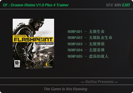 闪点行动2四项修改器 下载_游戏修改器