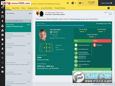 足球经理2017 18夏季赛季转会数据更新补丁下