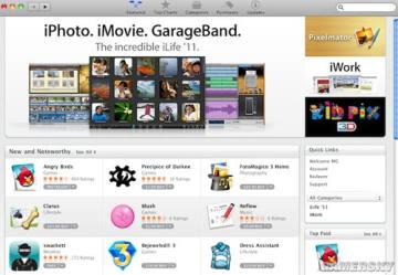 苹果Mac App Store上线,游戏应用数量占上
