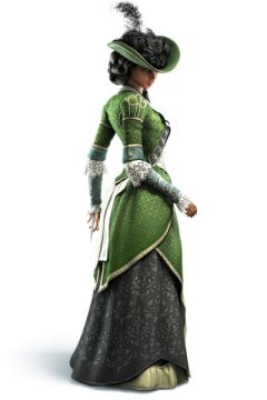 Aveline Aristocrat Guise - Assassin's Creed III Liberation Concept Art