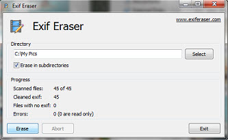 ƬEXIFȥ(Free EXIF Eraser)ͼ1