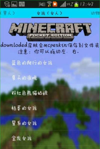 Mcpe Skin Downloader2 我的世界手机版0 11 0皮肤下载器 下载安卓中文汉化版 飞翔下载