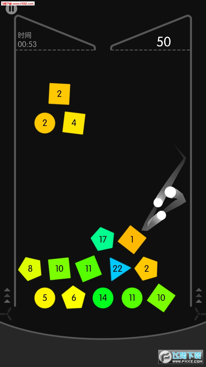一堆球弹来弹去的游戏