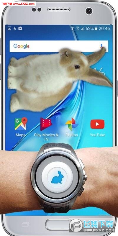 Bunny In Phone Cute joke(ֻĿɰЦ׿)v1.1ͼ0