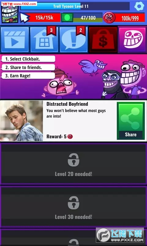 Troll Face Clicker Quest(׿)ͼ1