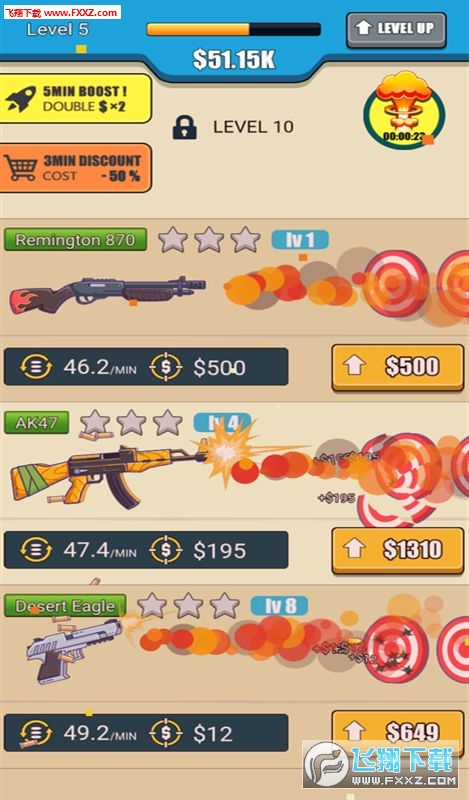 Idle Guns: Shooting Tycoon(ǹеల׿)v1.0ͼ1