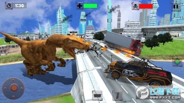 �������˳���ģ����Dinosaur Hunter City Attack Destruction Simulator���޽�Ұ�
