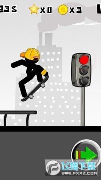 火柴人滑板特技手游 火柴人滑板特技手游