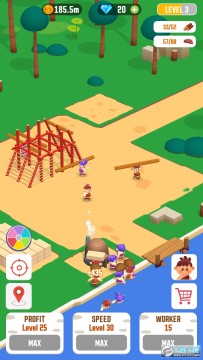 闲置丛林生存建筑大亨无限金币版 闲置丛林生存建筑大亨无限金币版