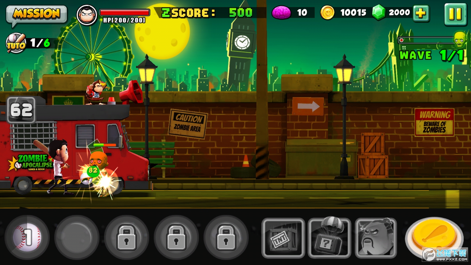 Zombie VS Slugger(ʬVSػְ׿)v1.0.11°ͼ1