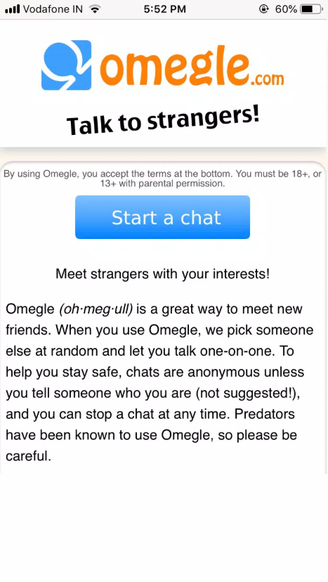 omegle下载官方安卓最新版2.0.6截图3