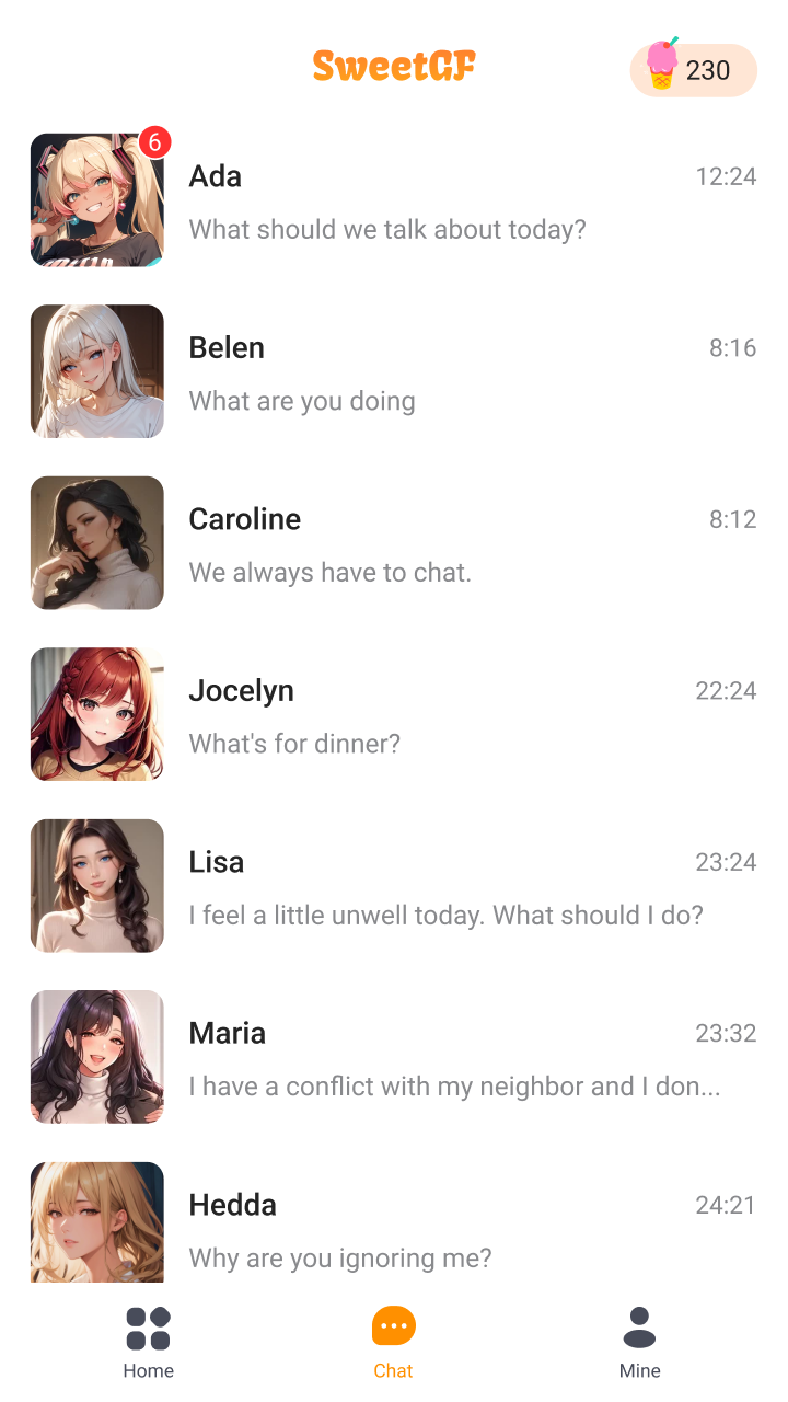 Sweet GF聊天软件最新版v2.0.6安卓版截图2