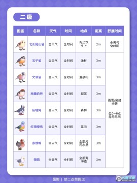 心动小镇观鸟全图鉴位置大全_心动小镇鸟类分布图 心动小镇观鸟全图鉴位置大全_心动小镇鸟类分布图