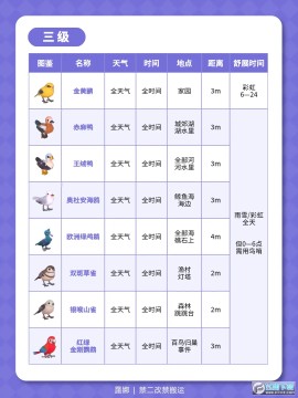 心动小镇观鸟全图鉴位置大全_心动小镇鸟类分布图 心动小镇观鸟全图鉴位置大全_心动小镇鸟类分布图