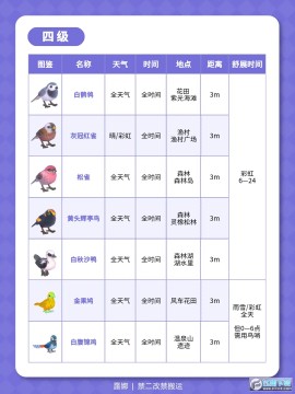 心动小镇观鸟全图鉴位置大全_心动小镇鸟类分布图 心动小镇观鸟全图鉴位置大全_心动小镇鸟类分布图