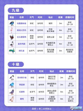 心动小镇观鸟全图鉴位置大全_心动小镇鸟类分布图 心动小镇观鸟全图鉴位置大全_心动小镇鸟类分布图