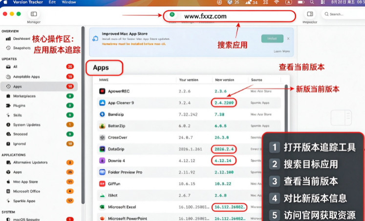 Version Tracker for Mac Version Tracker for Mac