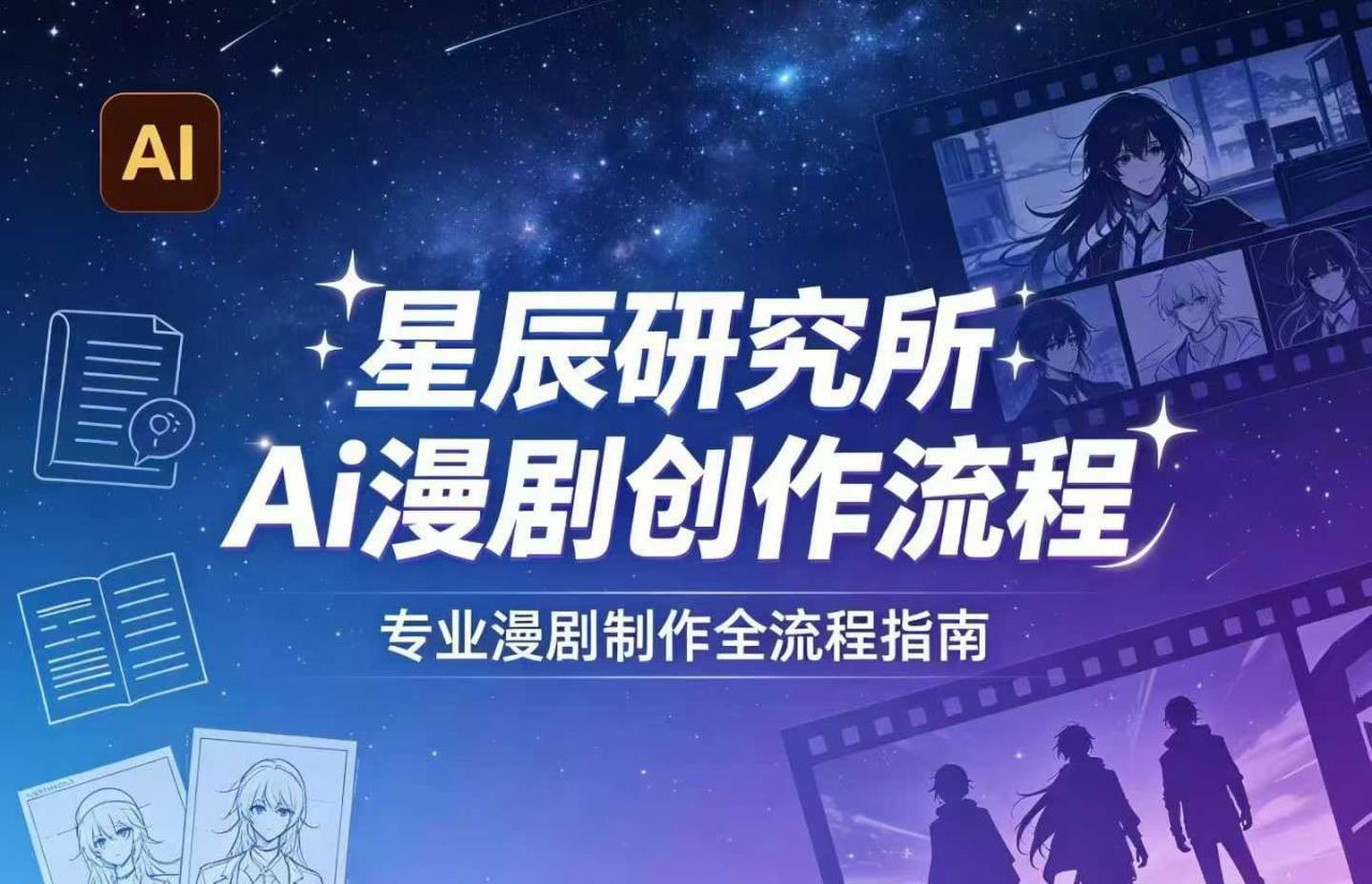 漫剧AI创作新手入门教程 从脚本到成片全流程实操演示配图