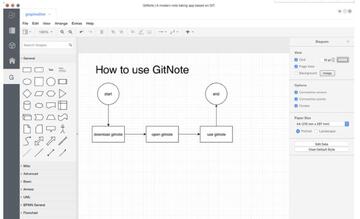 GitNote for Mac(跨平台笔记软件) 多端同步设置与 Git 仓库配置界面