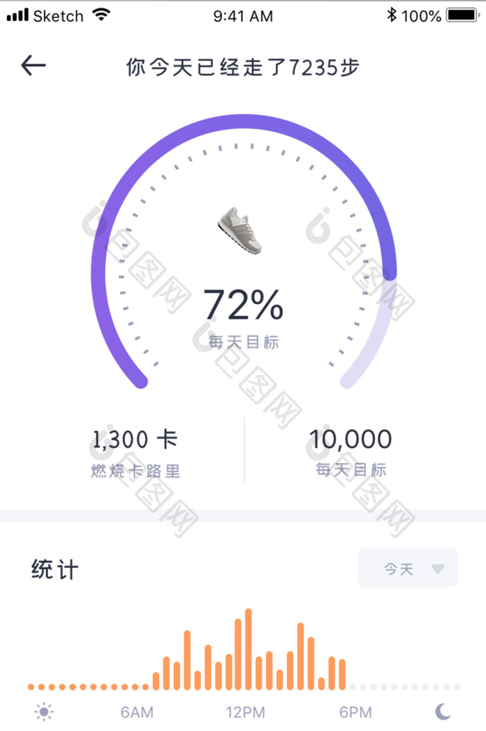 此刻健康ehealth life 运动目标与步数记录配图