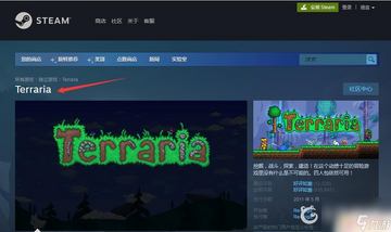 泰拉瑞亚苹果电脑版Steam商店购买界面截图
