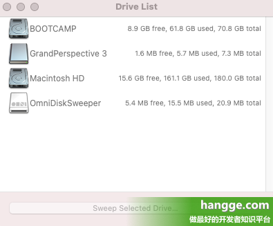 OmniDiskSweeper for Mac���԰� ɨ�����ļ��д�С�б�