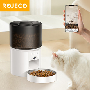 ROJECO自动喂食器出粮口和粮桶细节实拍