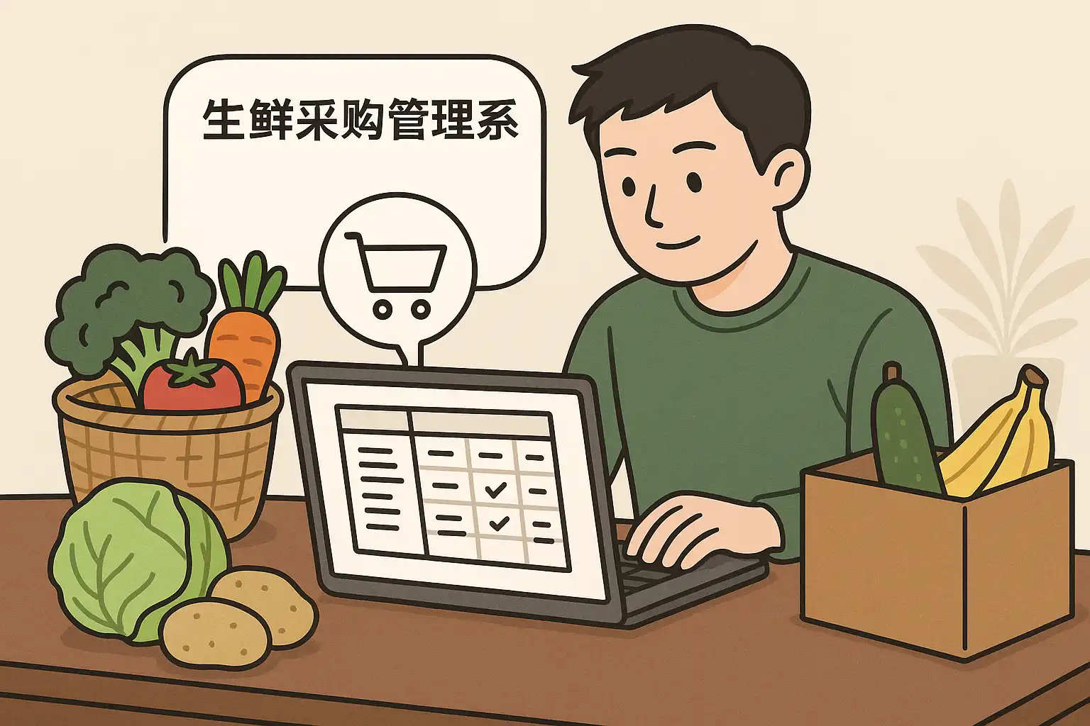 零供云生鲜 采购预测与库存管理界面配图