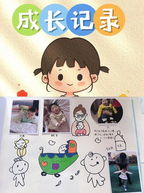 画瞳涂鸦-记录成长色彩 孩子成长记录涂鸦本实拍图