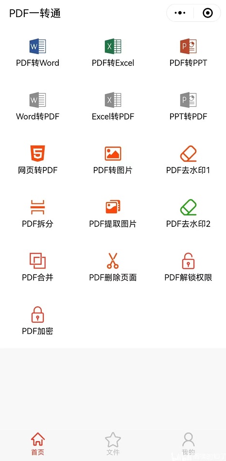 PDF水印添加去除工具绿色版 软件主界面 功能按钮 操作演示