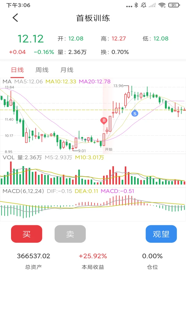 暴富K线训练助手v2.2.06安卓版截图1
