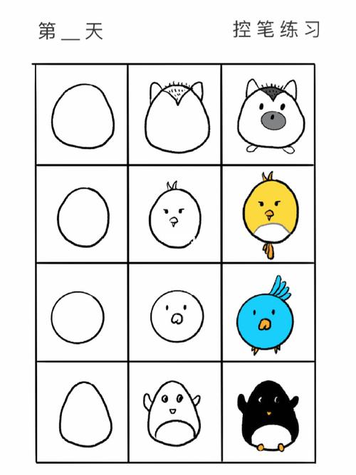 简笔画零基础入门教程步骤图