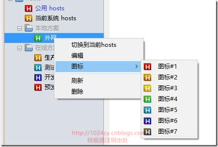 SwitchHost!(SwitchHosts)软件主界面和方案列表展示图