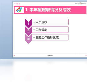 述职报告PPT模板截图2