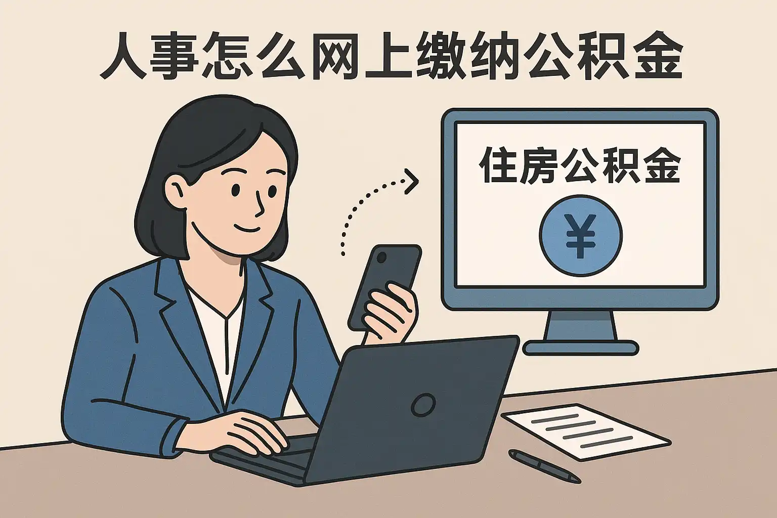 手机公积金线上计算填写缴存基数注意事项配图