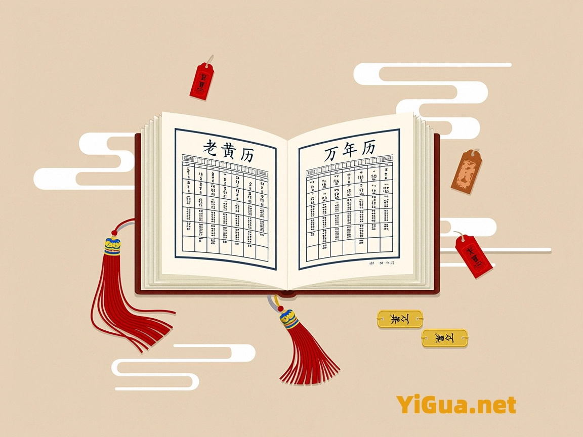 黄道吉日老黄历每日宜忌查询使用场景,普通人翻看老黄历挑日子的日常画面