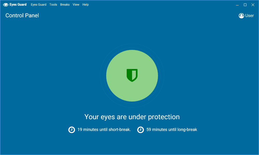 EyeGuard护眼距离助手软件 电脑端设置界面 护眼提醒弹窗效果图