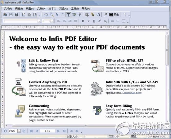 Infix PDF Editor 编辑PDF文件完整操作界面截图