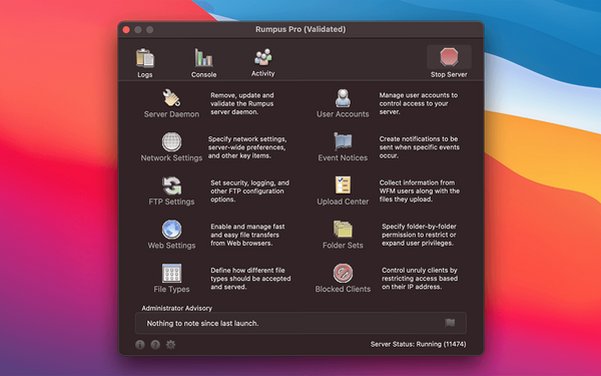 Rumpus Pro Mac下载 搭建FTP文件服务器截图2