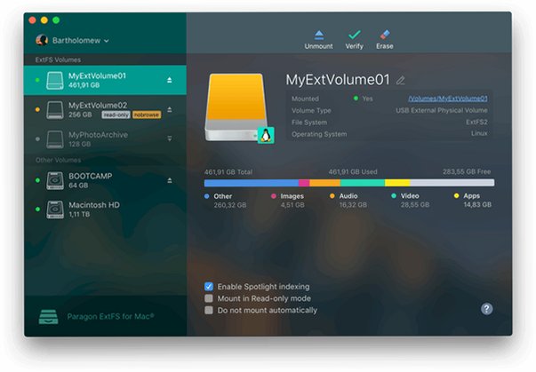 Paragon extFS Mac下载 Linux磁盘读写驱动截图2