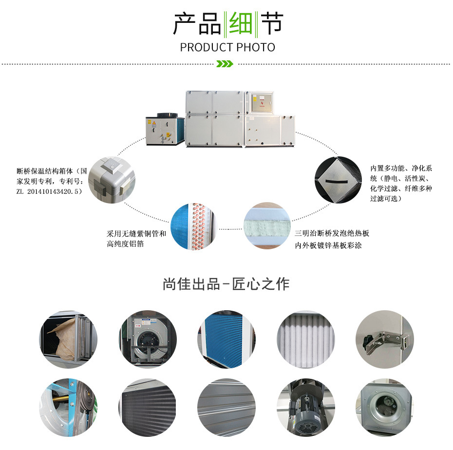 永续绿建五恒 新风热回收主机设备图