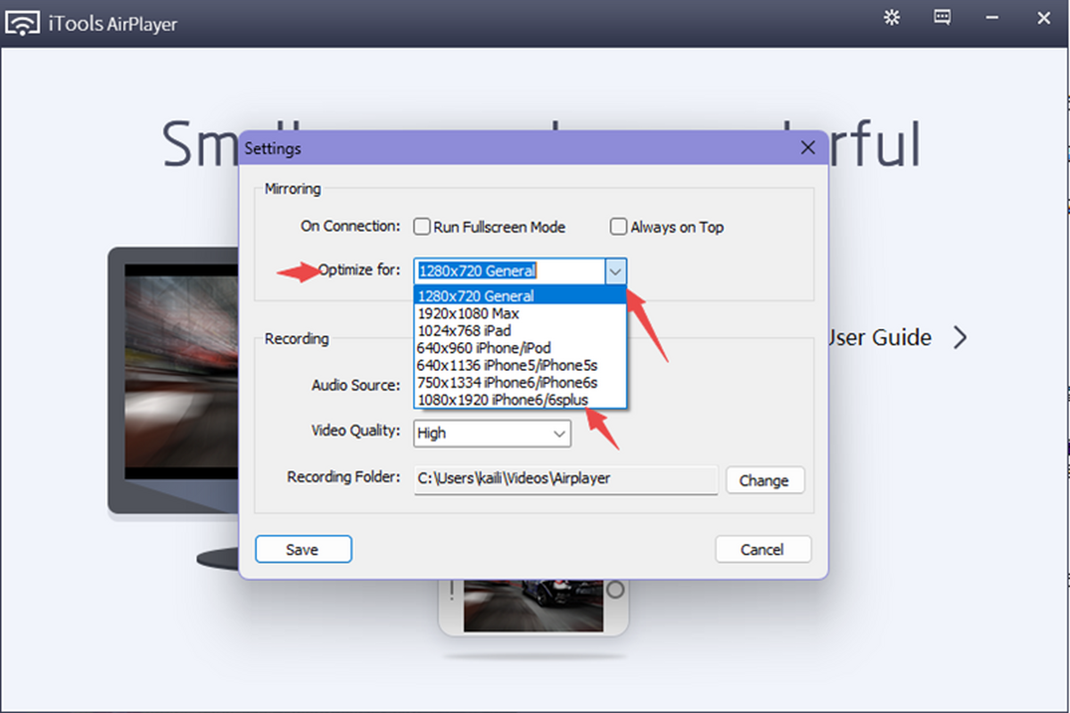 AirPlayer Pro for Mac(苹果录屏大师) Mac录屏界面功能展示配图