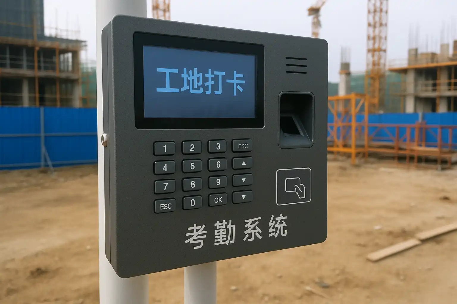 工地考勤官方正版设置界面功能标注图