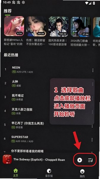 叶子音乐app内置音源版1.0.1安卓版截图0