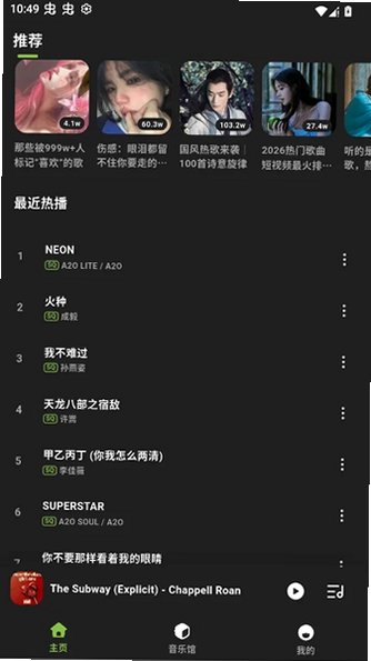 叶子音乐播放器手机版官方版1.0.1截图3