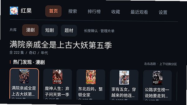 红果TV电视原生版下载最新版v11截图1