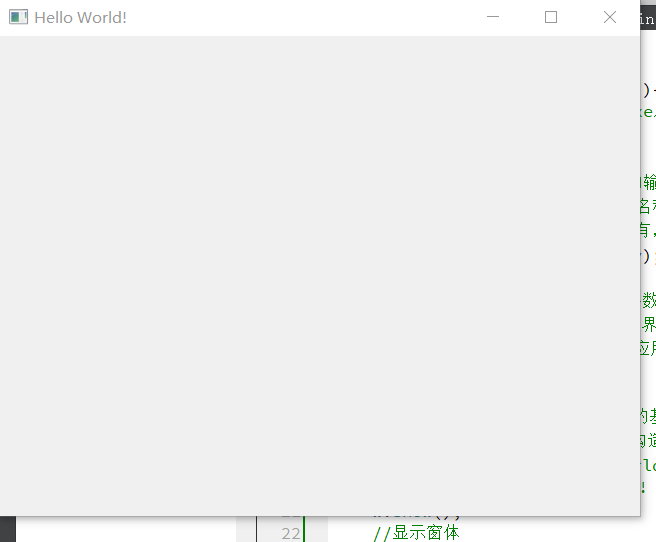 qt creator for Mac 运行第一个Hello World窗口截图 验证环境配置成功