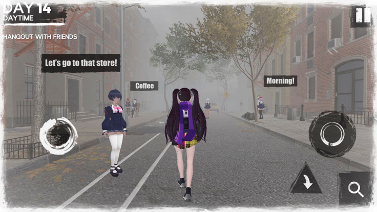可怕的学校模拟器3手机完整版(Scary School Simulator 3) 游戏操作设置界面